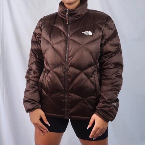 The North Face Jackets & Blazers - Ladies The North Face  550 Quilted Jacket chocolate brown large EUC